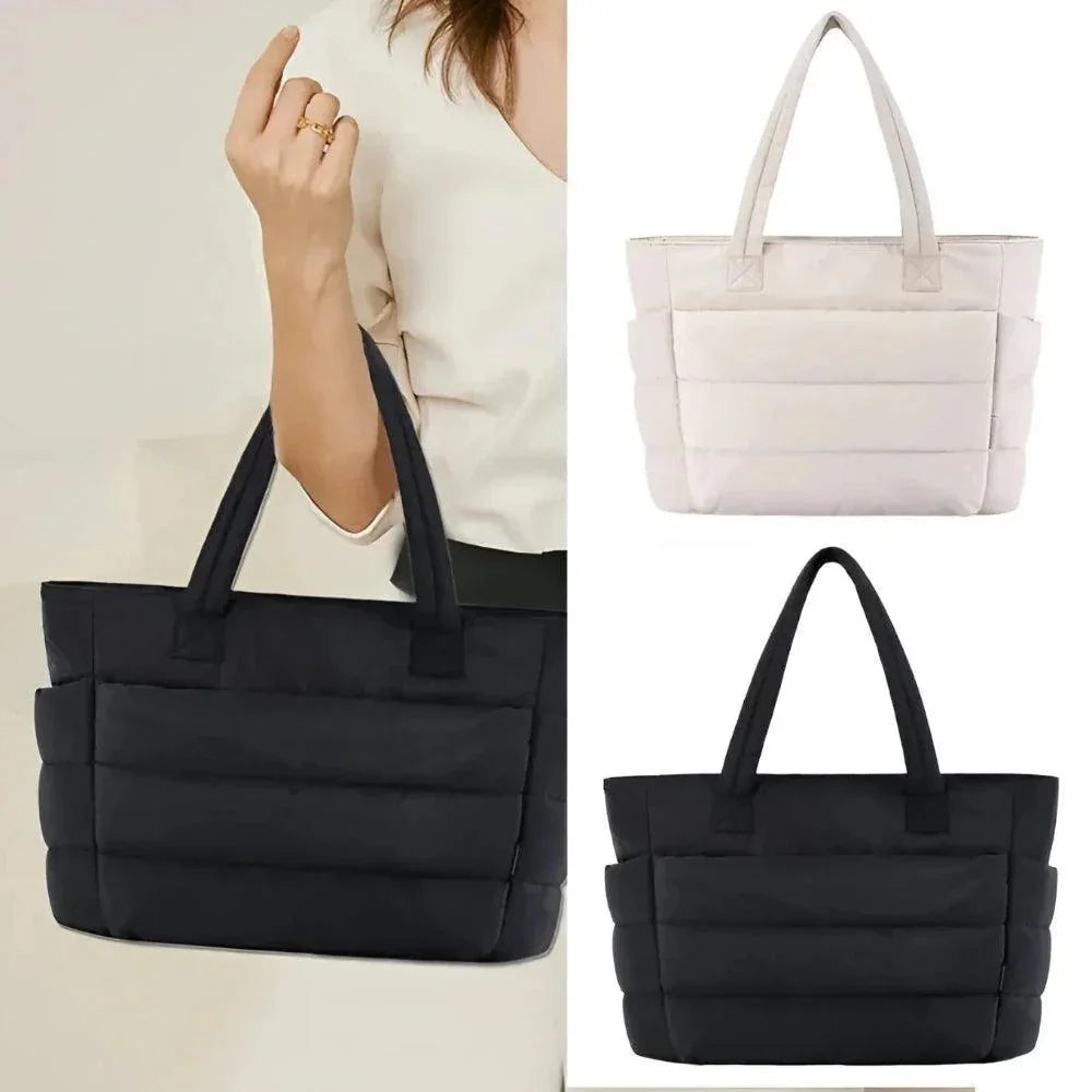 Grand sac cabas femme matelassé | Aller aux cours