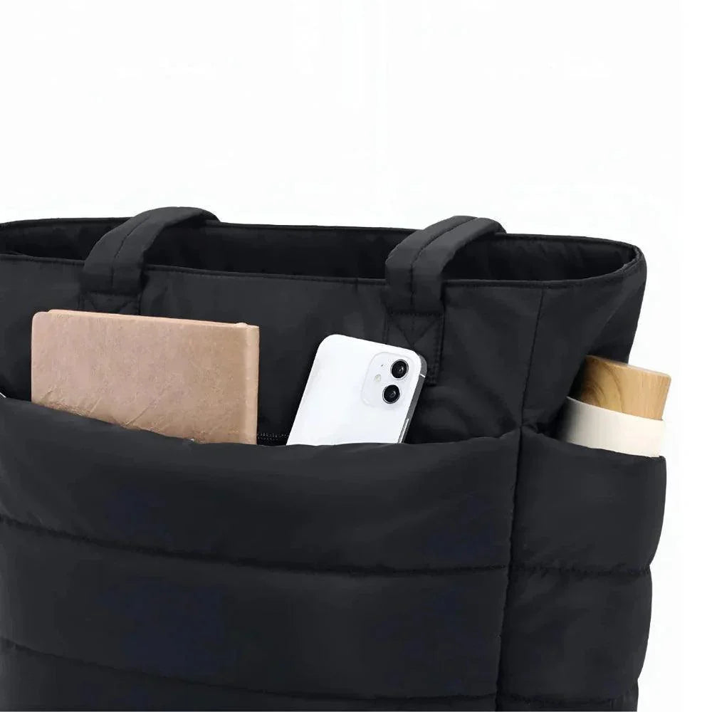Grand sac cabas femme matelassé | Aller aux cours