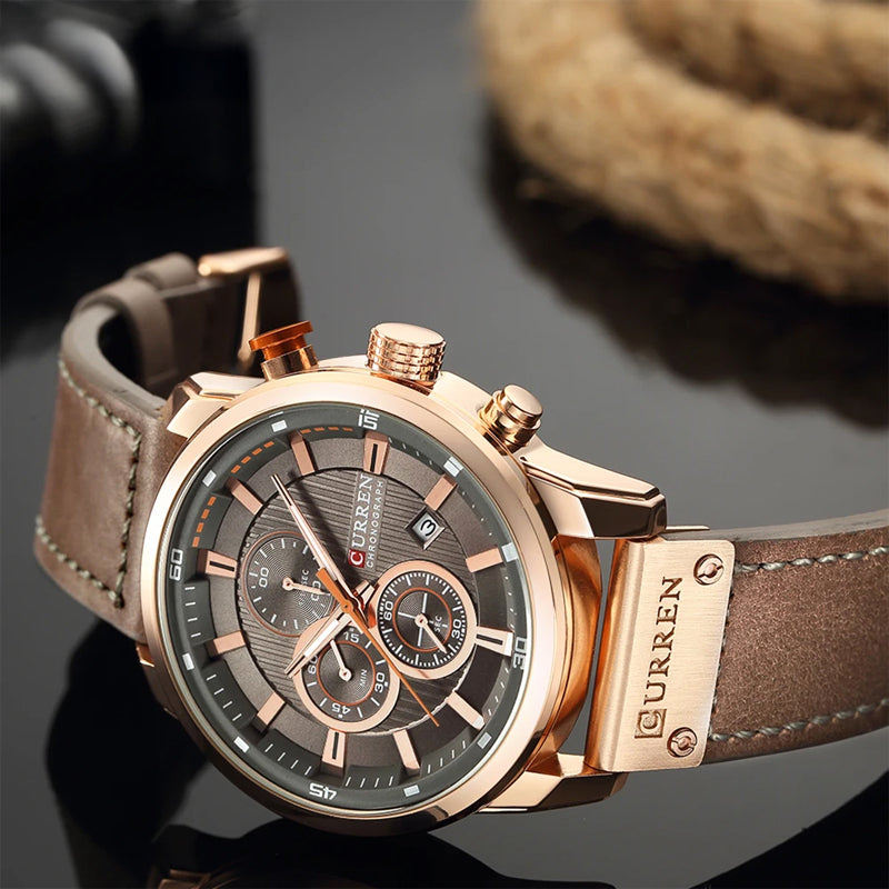 Imposante montre chronographe sport homme | Port au quotidien