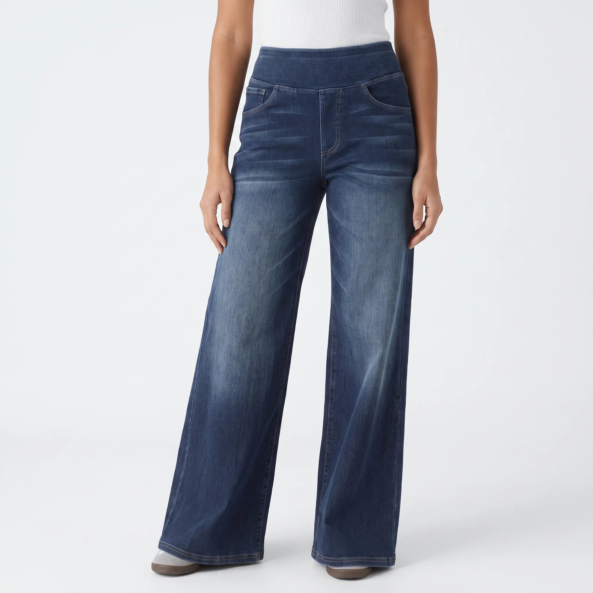Jean large femme taille haute | Journées actives