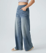 Jean large femme taille haute | Journées actives