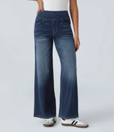 Jean large femme taille haute | Journées actives