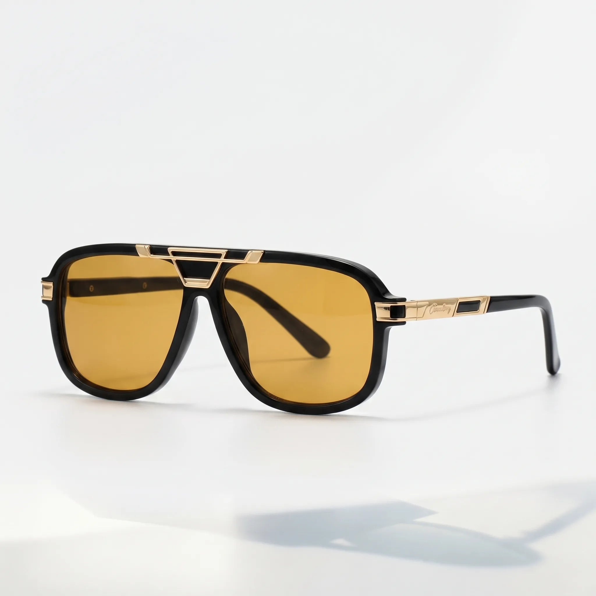 Lunettes de soleil homme | Lunettes aviateur rétro à verres dégradés