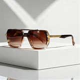 Lunettes de soleil homme | Lunettes de soleil carrées à monture de luxe
