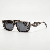Lunettes de soleil homme | Lunettes de soleil oversize à monture rectangulaire