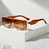 Lunettes de soleil homme | Lunettes de soleil oversize à monture rectangulaire