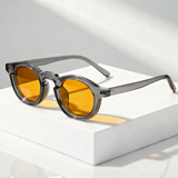 Lunettes de soleil homme | Lunettes de soleil rétro à monture ronde