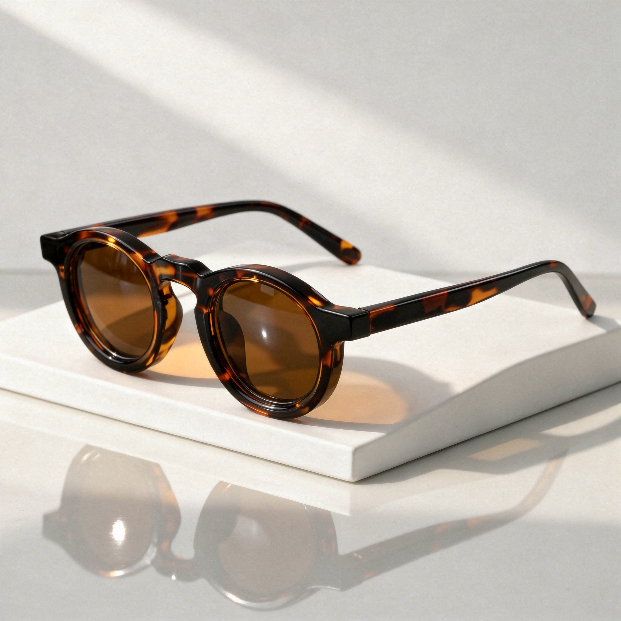 Lunettes de soleil homme | Lunettes de soleil rétro à monture ronde