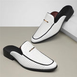 Mocassin mule perforé à dos ouvert | Sorties estivales