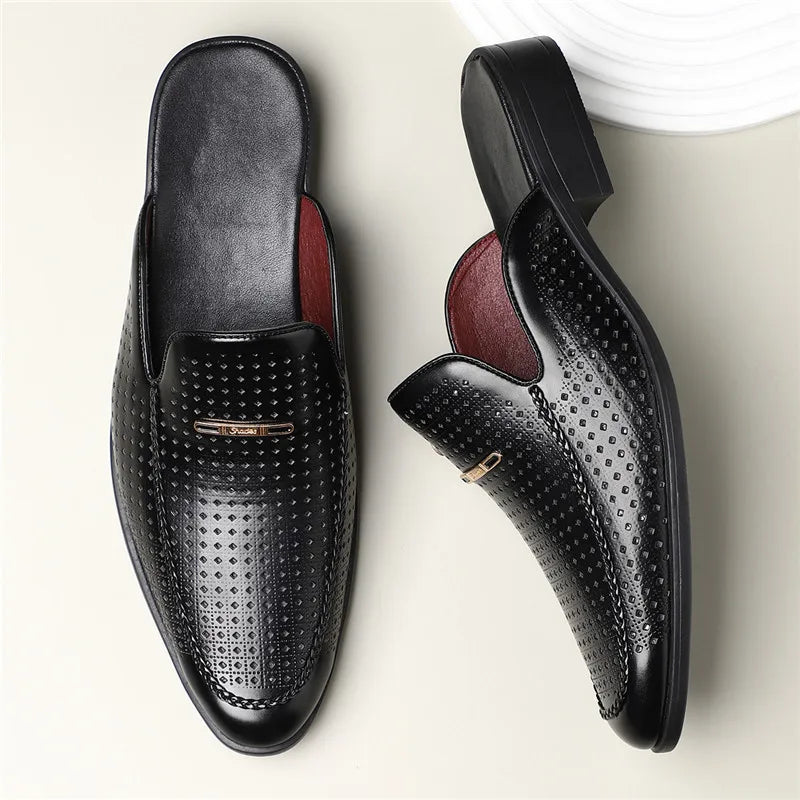 Mocassin mule perforé à dos ouvert | Sorties estivales
