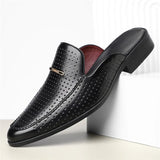 Mocassin mule perforé à dos ouvert | Sorties estivales