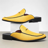 Mocassin mule perforé à dos ouvert | Sorties estivales