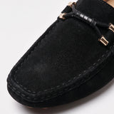 Mocassins homme | Chaussures à enfiler en daim avec semelle confortable