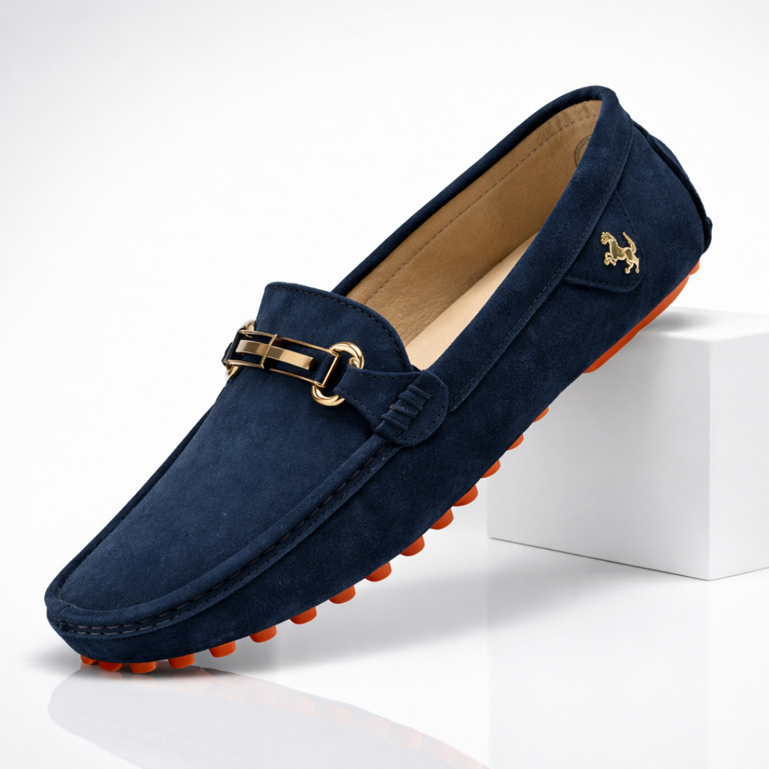 Mocassins homme | Chaussures à enfiler en daim avec semelle confortable
