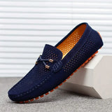 Mocassins homme | Chaussures à enfiler perforées avec détail nœud