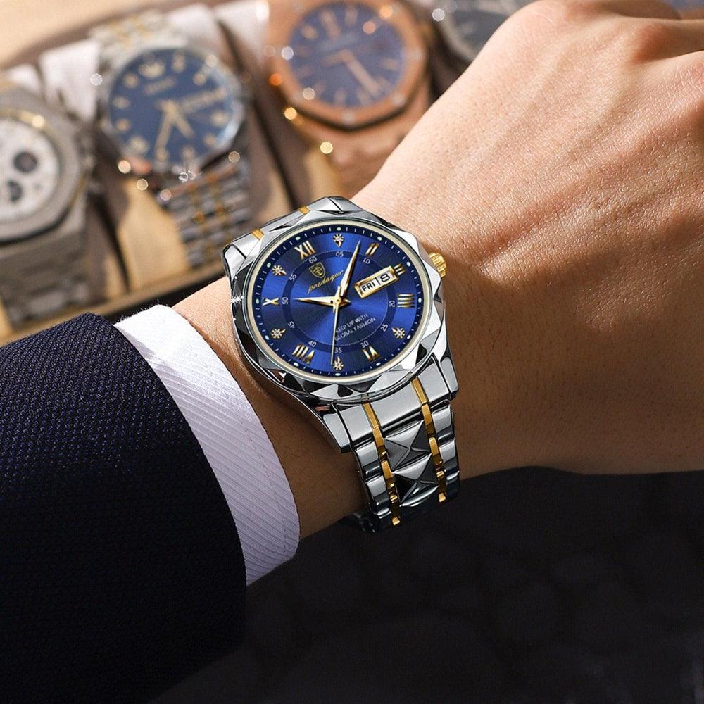 Montre homme analogique à calendrier | Lire l'heure quotidienne