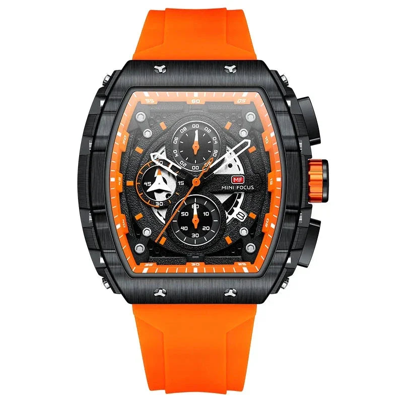 Montre tonneau sportive | Tenue de tous les jours