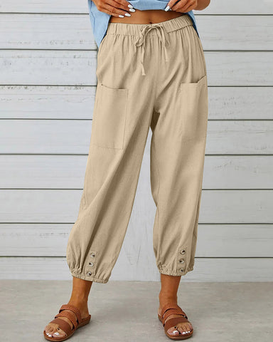 Pantalon femme large décontracté | Sorties en ville