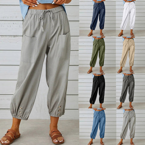 Pantalon femme large décontracté | Sorties en ville