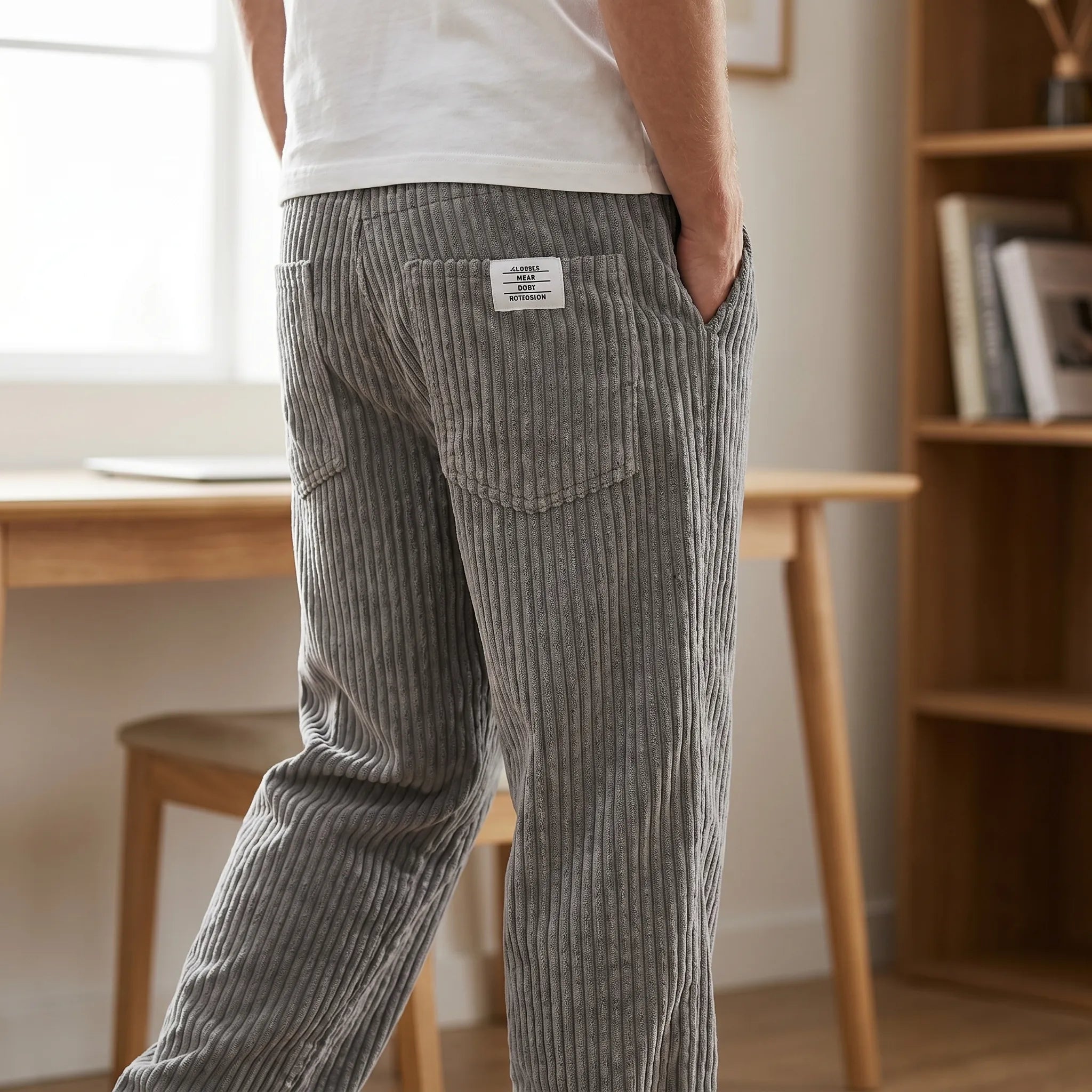 Pantalon texturé à coupe ample | Sorties décontractées