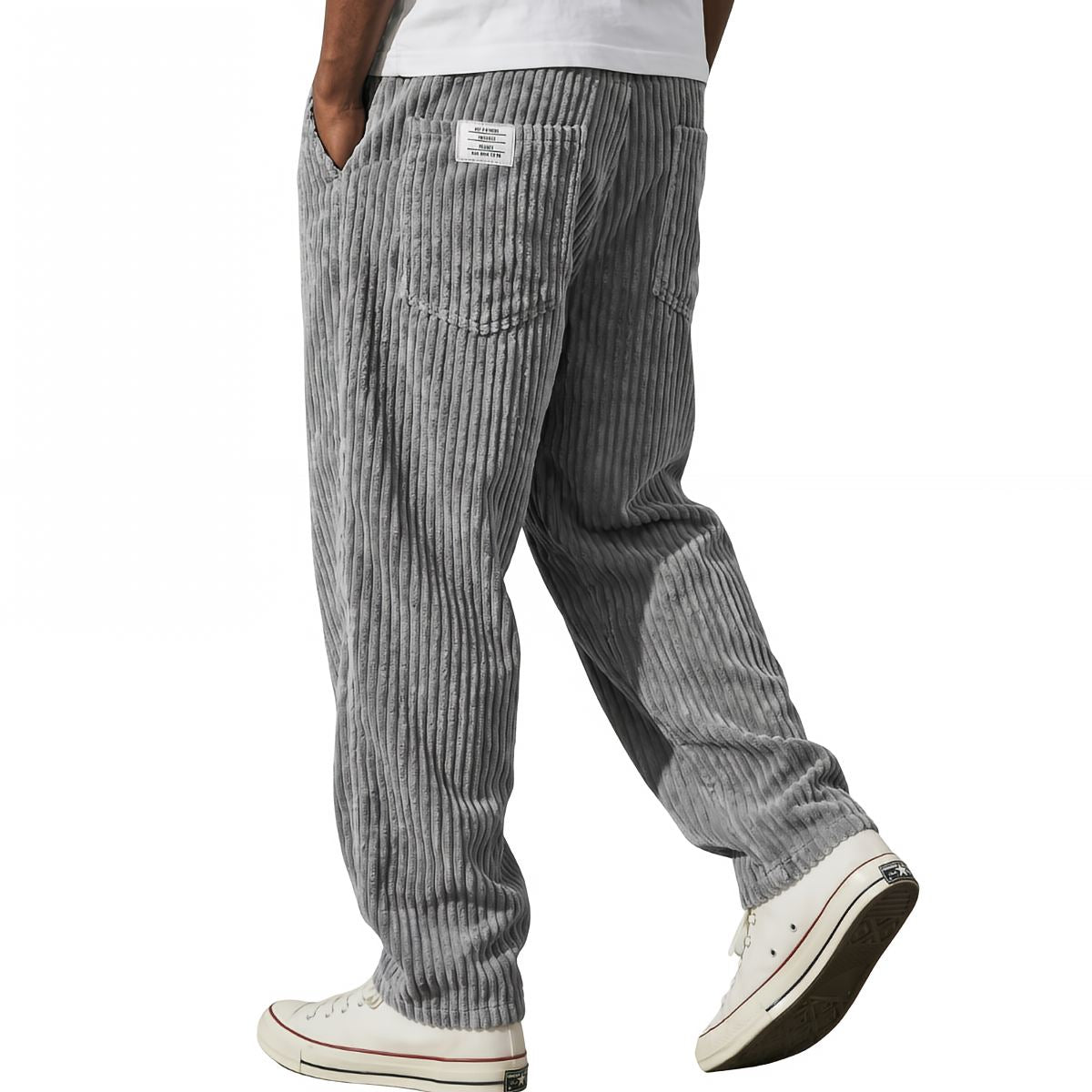 Pantalon texturé à coupe ample | Sorties décontractées