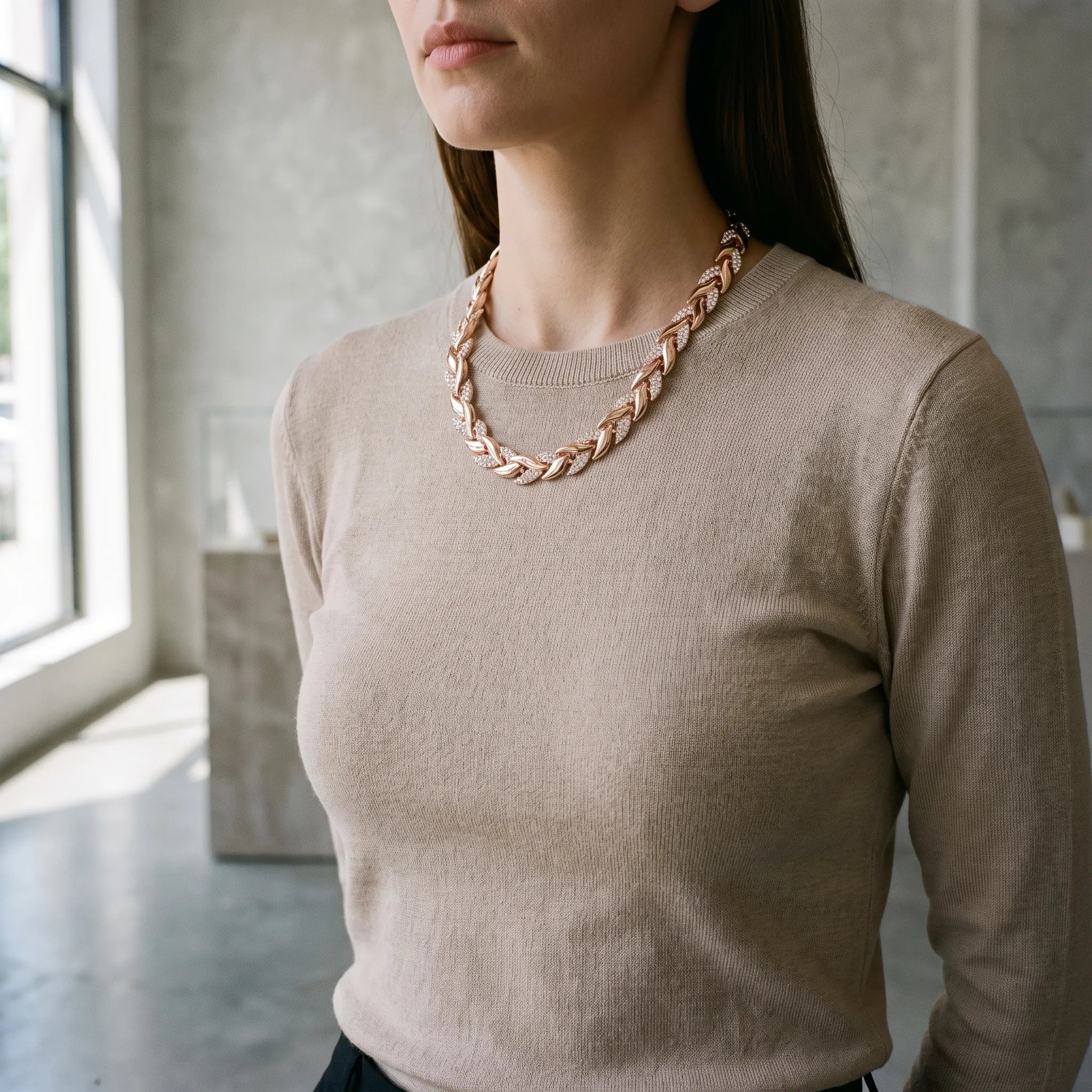 Parure de bijoux à motif végétal | Sublimer une tenue