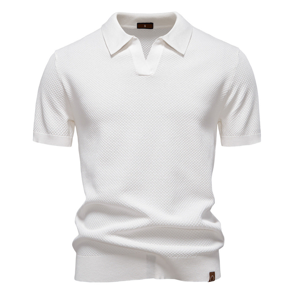 Polo en tricot texturé | Sorties décontractées