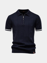 Polo homme | Polo en maille à col zippé