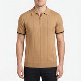 Polo homme | Polo en maille à col zippé