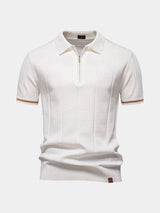 Polo homme | Polo en maille à col zippé