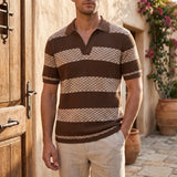 Polo homme | Polo en maille à motif ajouré