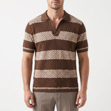 Polo homme | Polo en maille à motif ajouré