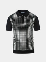 Polo homme | Polo en maille à motif rétro