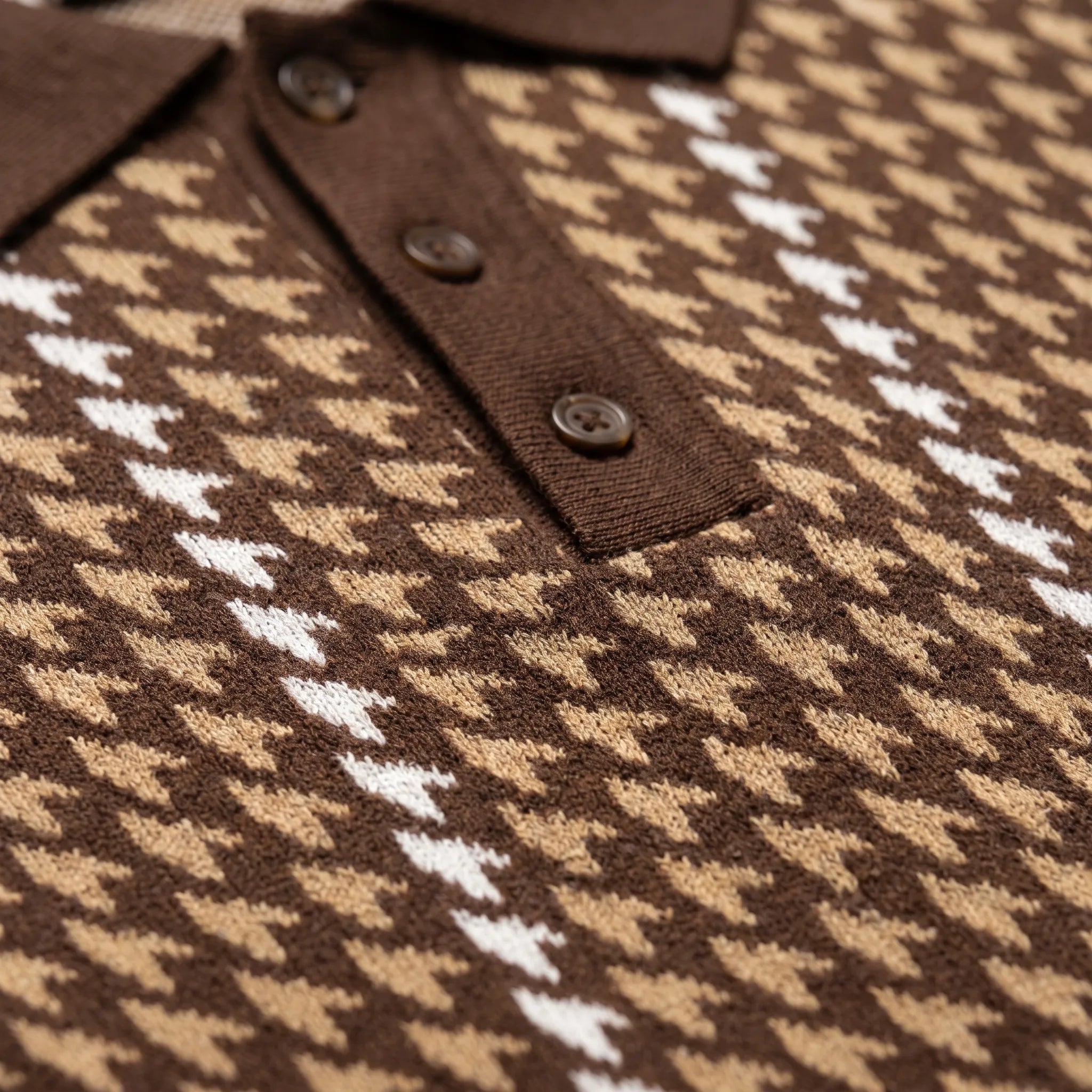 Polo homme | Polo en maille à motif rétro