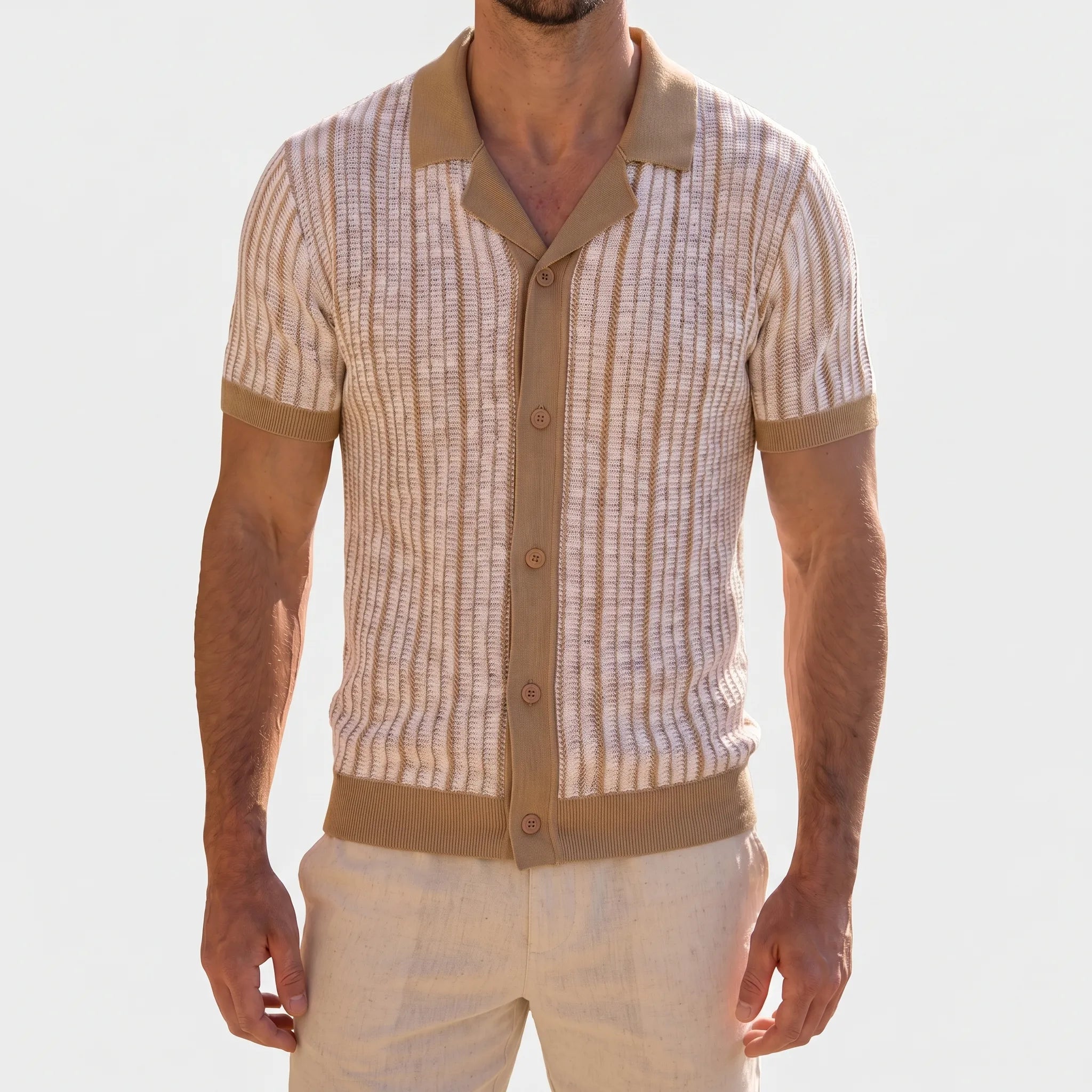 Polo homme | Polo en maille à rayures