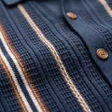 Polo homme | Polo en maille à rayures verticales