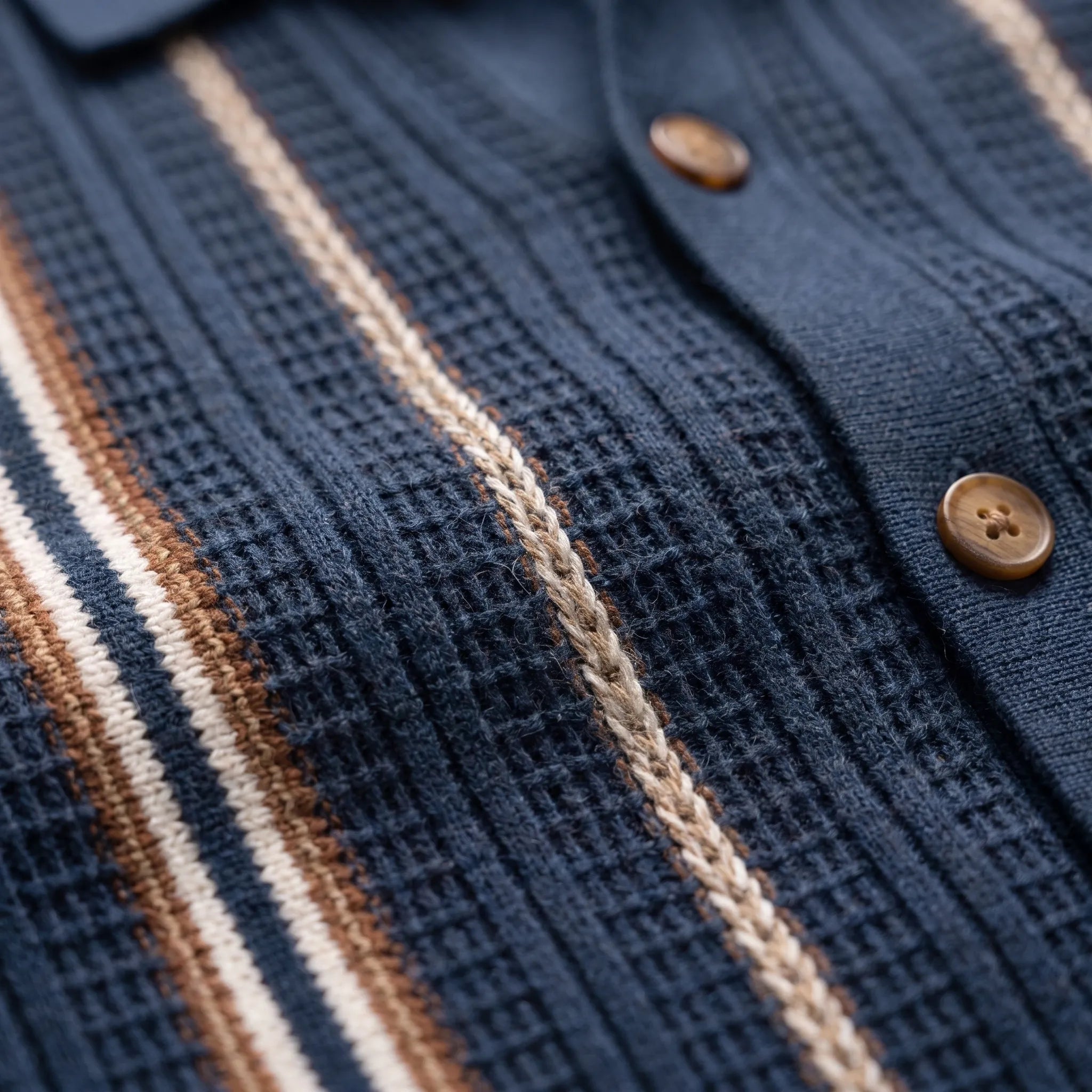 Polo homme | Polo en maille à rayures verticales