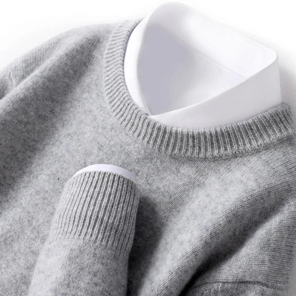 Pull classique uni à col rond | Sorties décontractées
