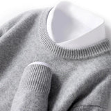 Pull classique uni à col rond | Sorties décontractées
