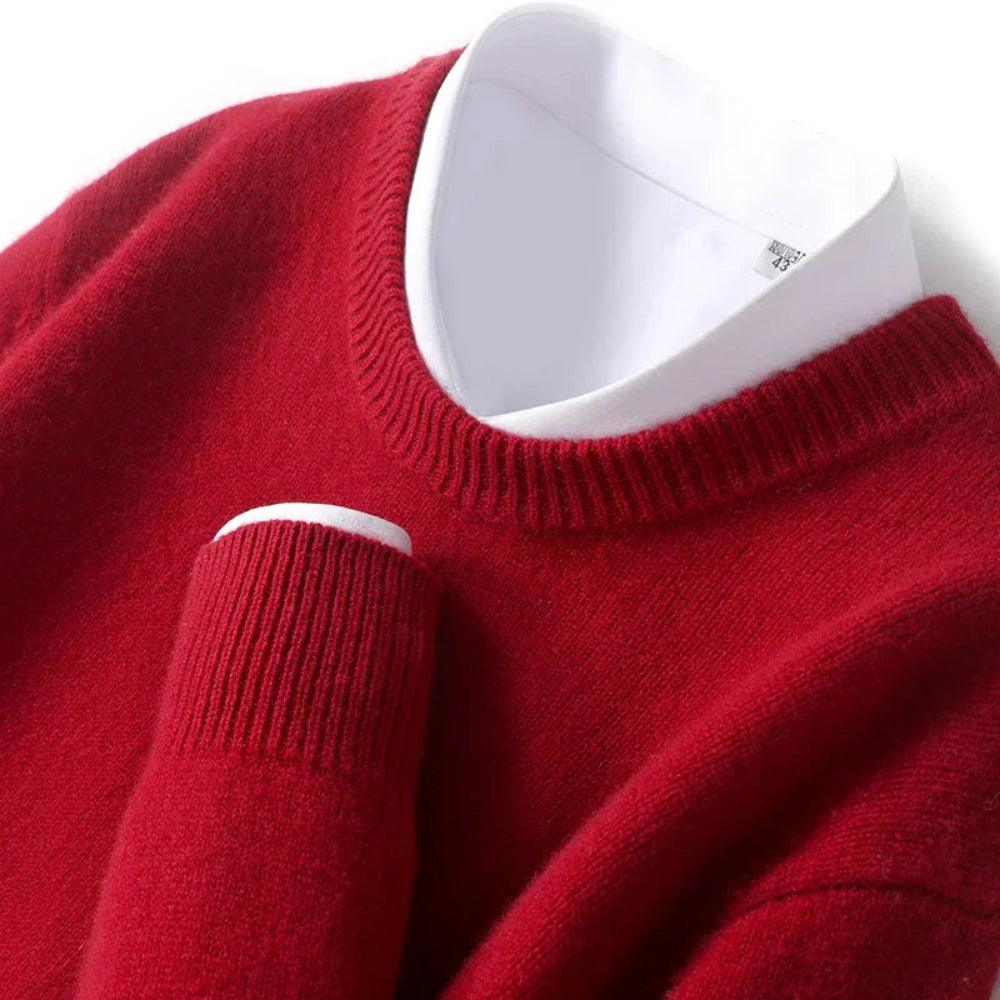 Pull classique uni à col rond | Sorties décontractées