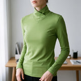 Pull col roulé femme ajusté | Superposition quotidienne