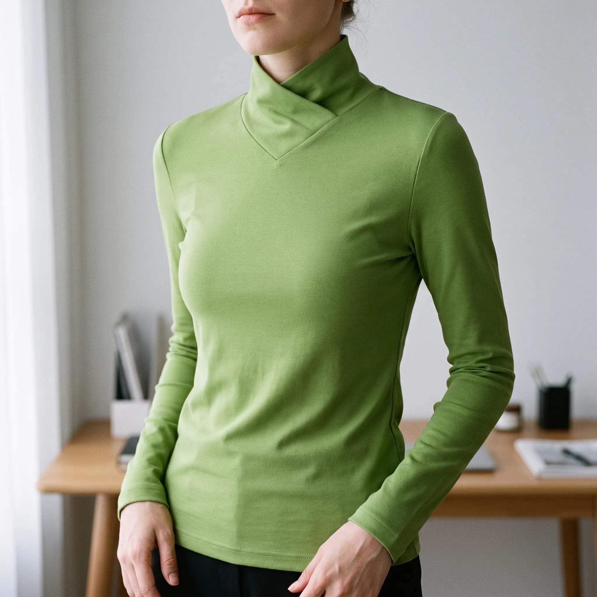 Pull col roulé femme ajusté | Superposition quotidienne