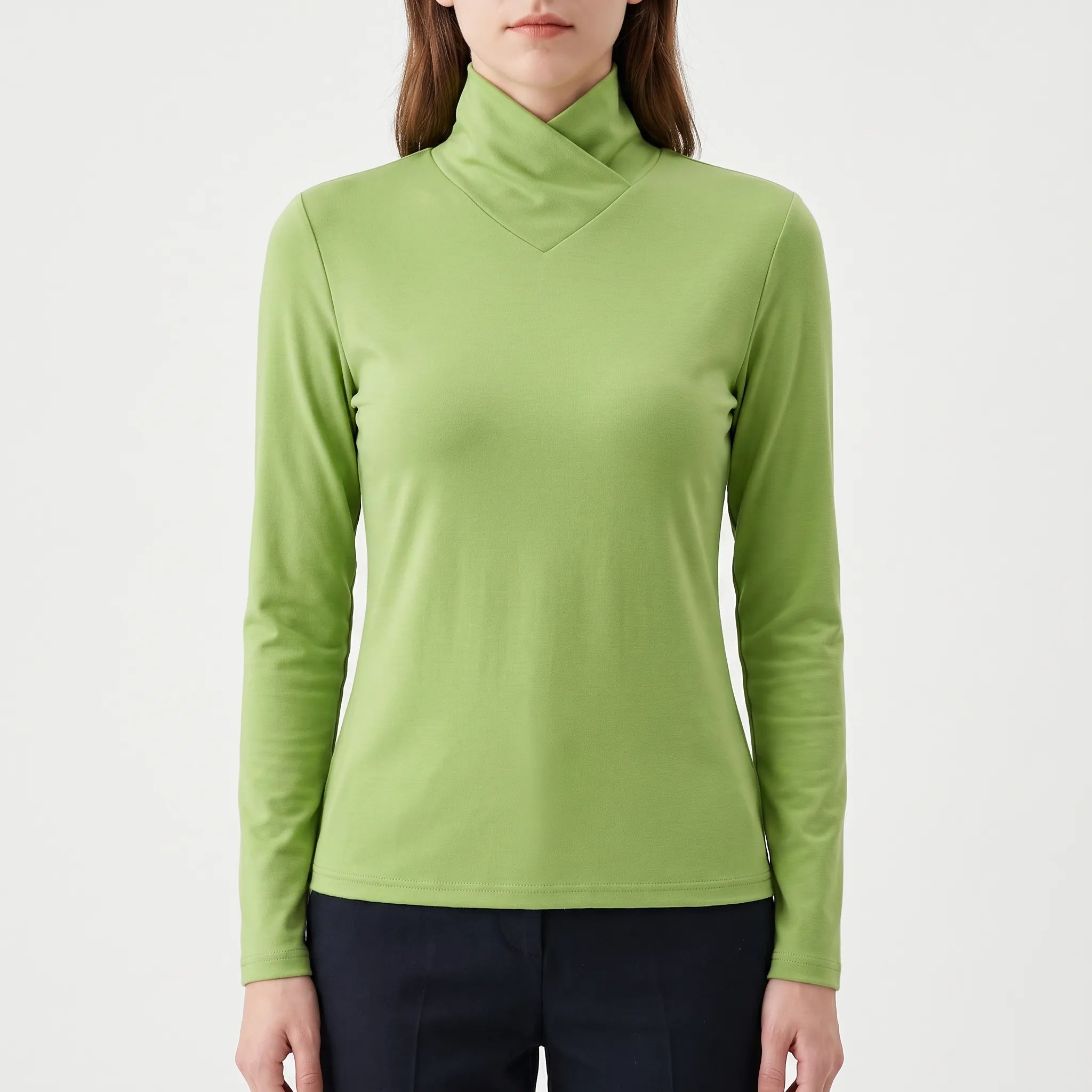 Pull col roulé femme ajusté | Superposition quotidienne
