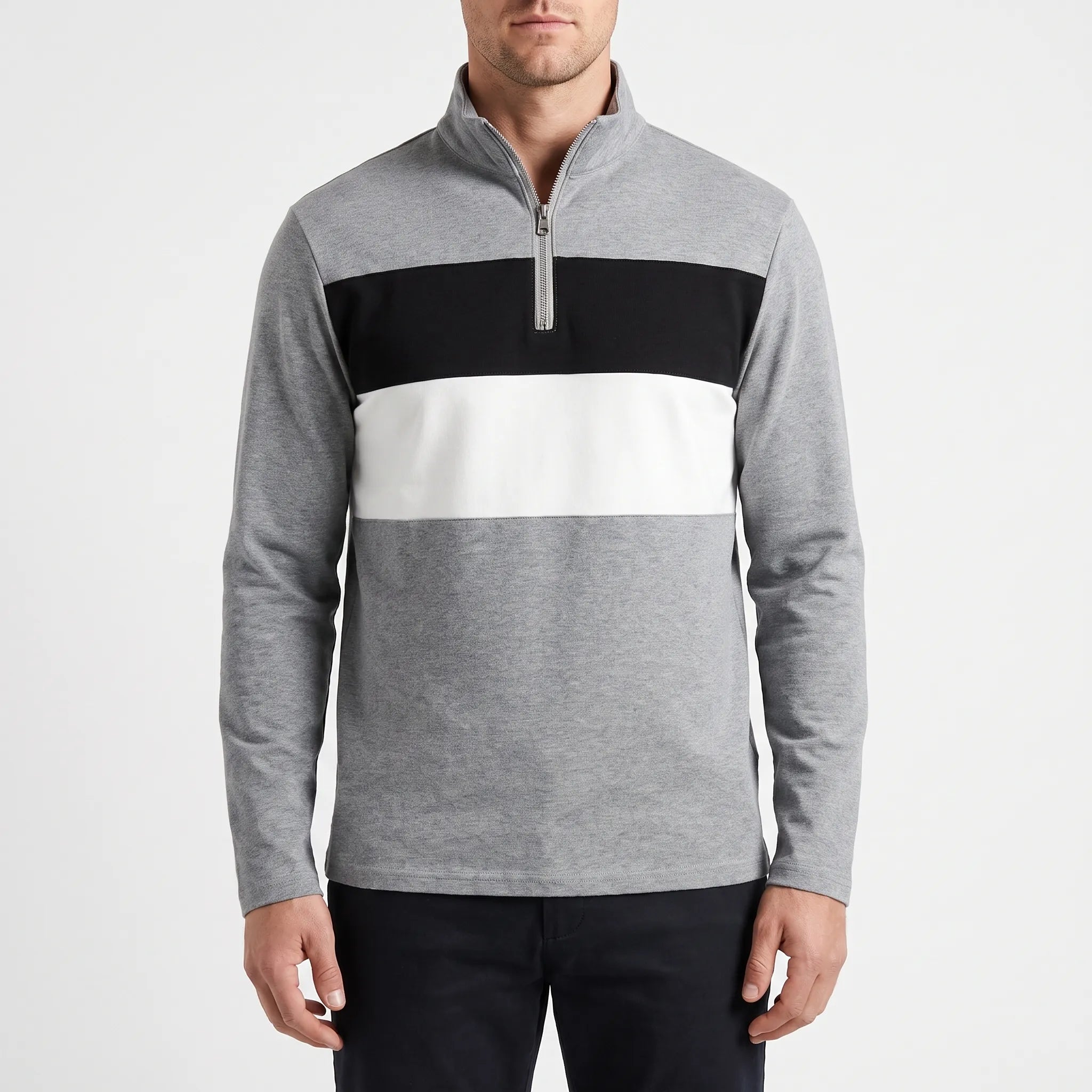 Pull col zippé homme | Sorties décontractées