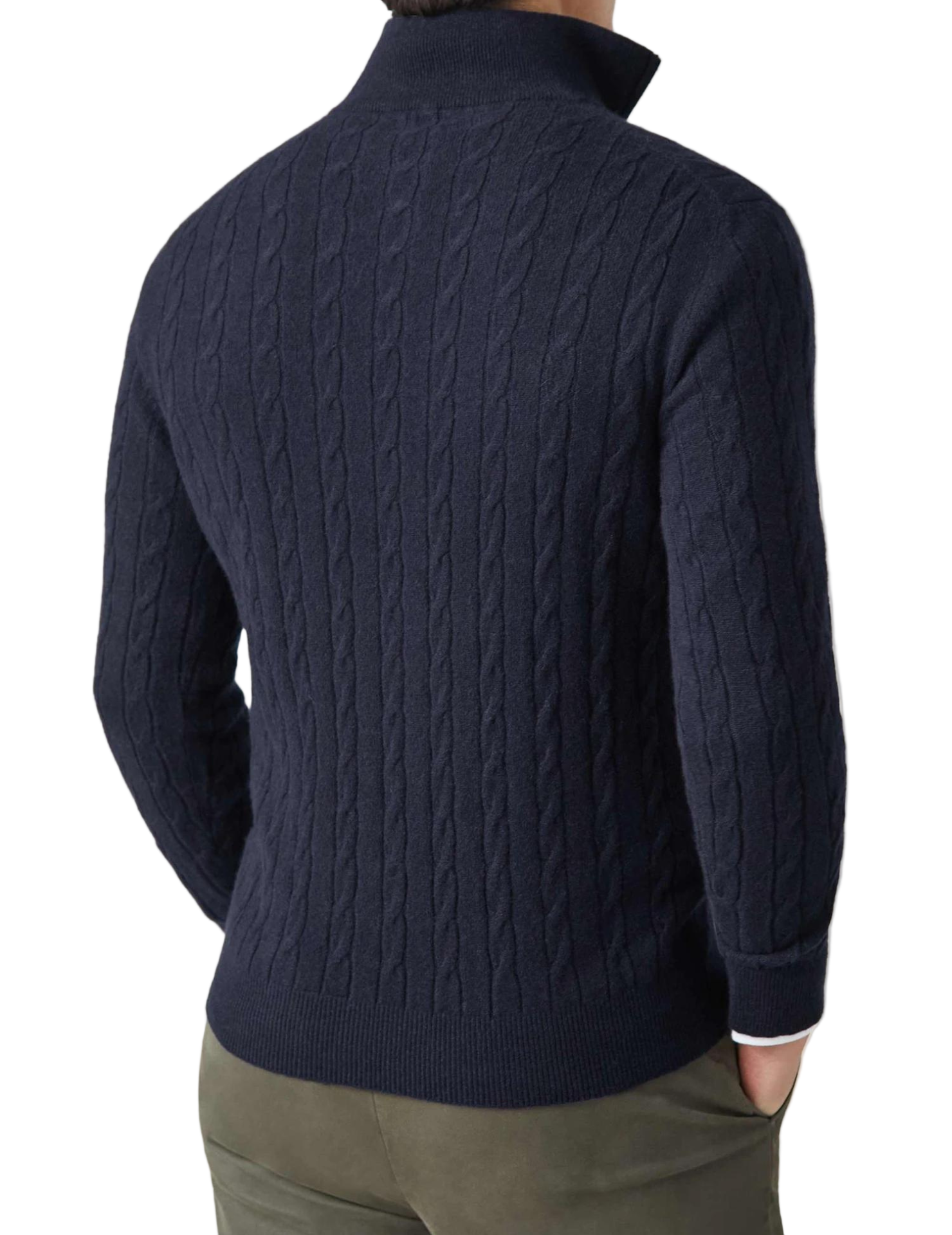 Pull col zippé homme torsadé | Sorties décontractées