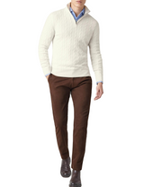Pull col zippé homme torsadé | Sorties décontractées