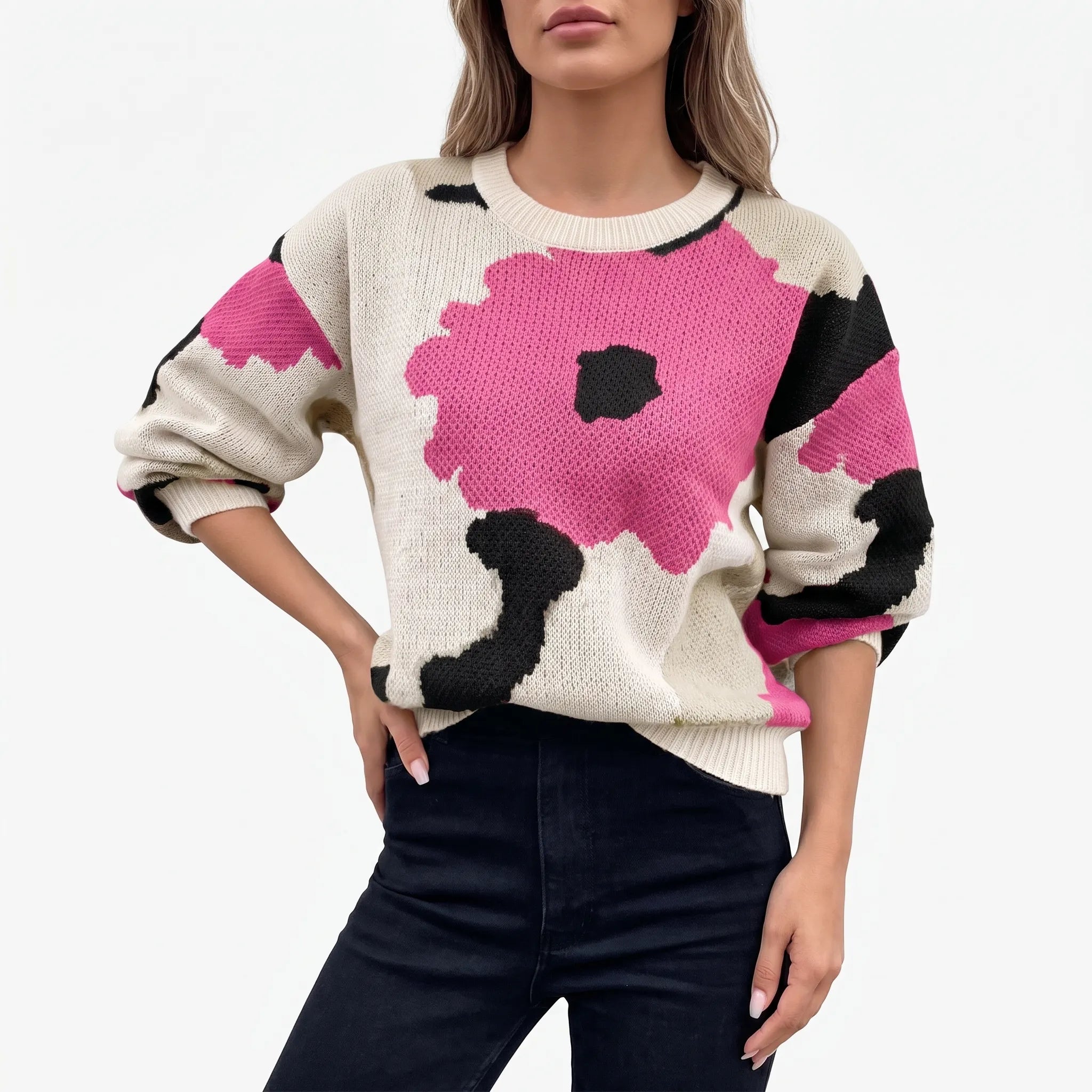 Pull femme chic et original à motif | Sorties décontractées
