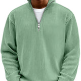Pull nervuré à demi-zip | Superposition quotidienne