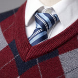 Pull sans manches à col en v | Tenue de bureau
