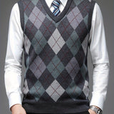 Pull sans manches à col en v | Tenue de bureau